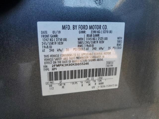 2019 FORD EDGE TITAN - 2FMPK3K90KBB55246
