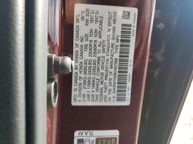 2019 HONDA CR-V EX - 2HKRW1H59KH507898