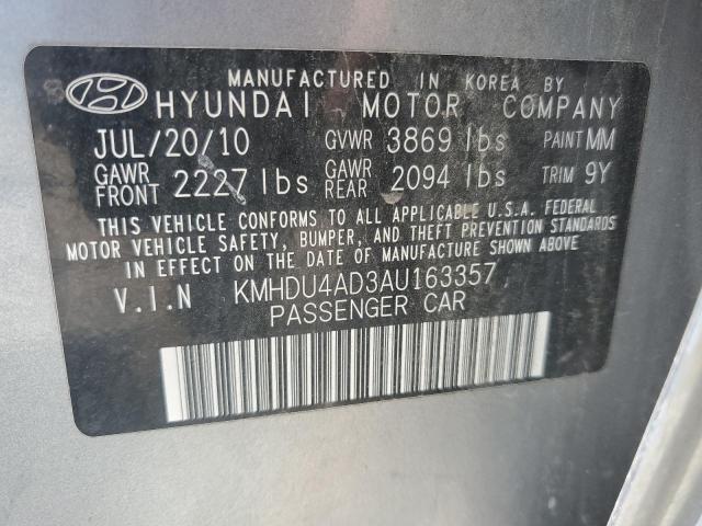 2010 HYUNDAI ELANTRA BL KMHDU4AD3AU163357  69321504