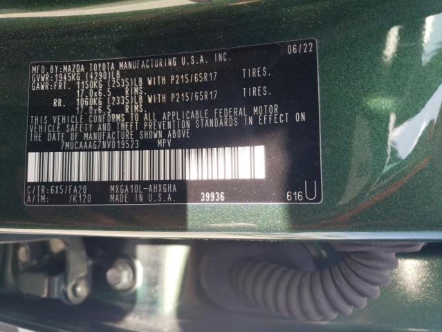2022 TOYOTA COROLLA CR - 7MUCAAAG7NV019523