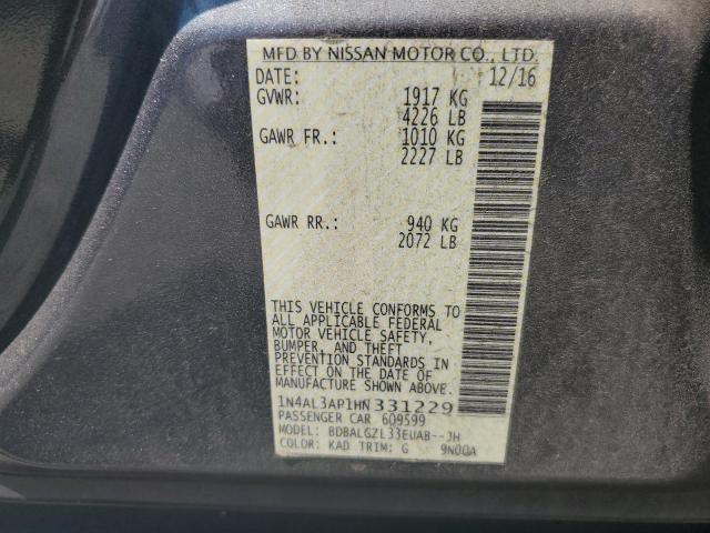 2017 NISSAN ALTIMA 2.5 - 1N4AL3AP1HN331229