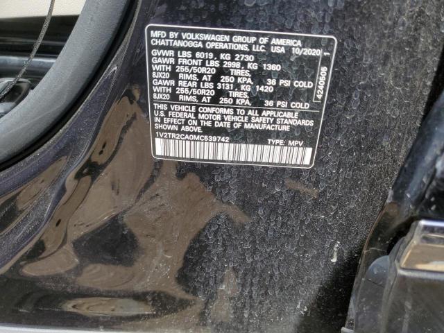 2021 VOLKSWAGEN ATLAS SEL - 1V2TR2CA0MC539742