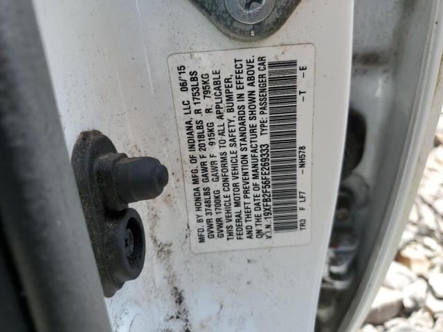 2015 HONDA CIVIC LX - 19XFB2F56FE269333