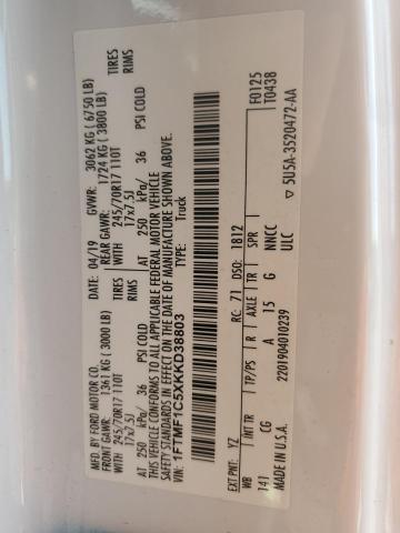 2019 FORD F150 - 1FTMF1C5XKKD38803