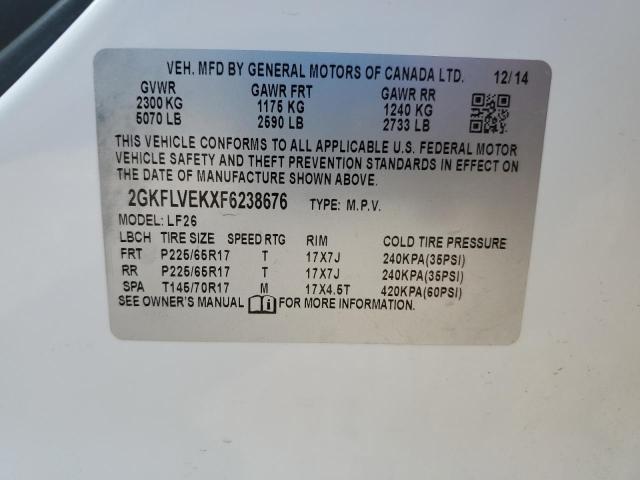 2015 GMC TERRAIN SL - 2GKFLVEKXF6238676