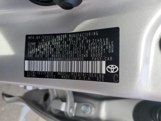 2024 TOYOTA COROLLA LE - 5YFB4MDE5RP193906
