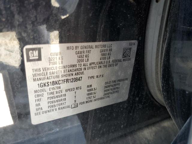 2015 GMC YUKON SLT - 1GKS1BKC7FR120847