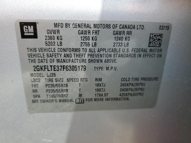 VIN 2GKFLTE37F6305179 2015 GMC TERRAIN no.13