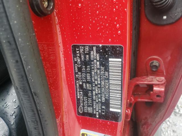 2021 HYUNDAI VENUE SEL - KMHRC8A36MU107408