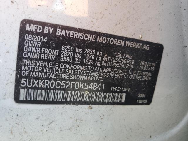 VIN 5UXKR0C52F0K54841 2015 BMW X5, Xdrive35I no.13