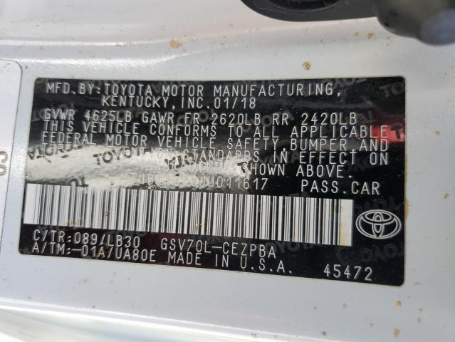 VIN 4T1BZ1HK6JU011617 2018 Toyota Camry, Xse no.13