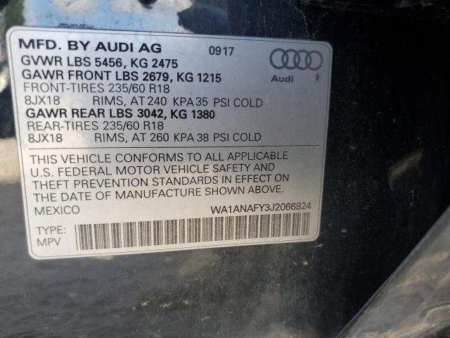 VIN WA1ANAFY3J2066924 2018 Audi Q5, Premium no.14