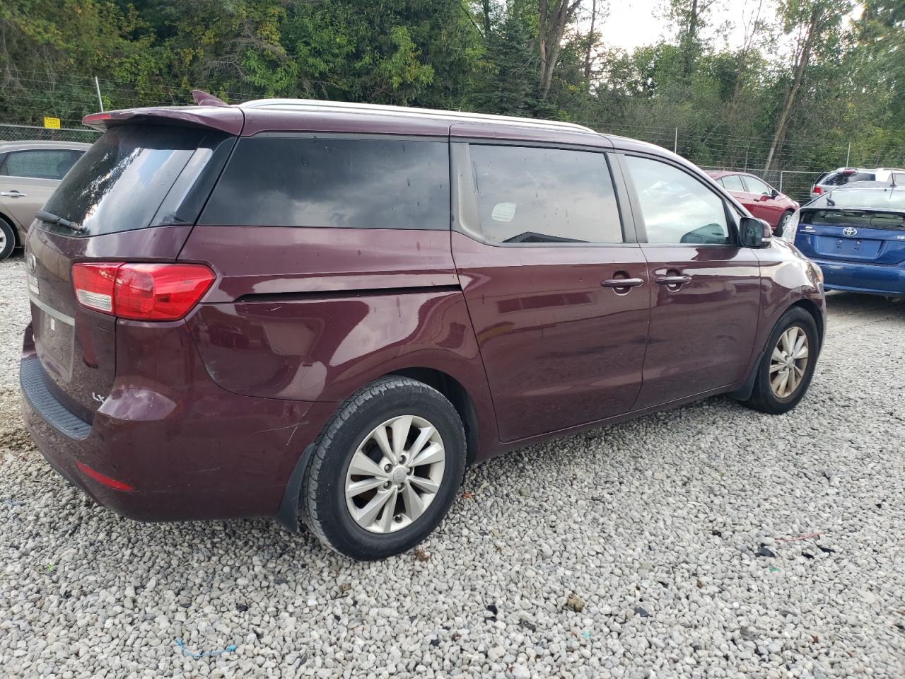 KIA SEDONA LX 2016 burgundy sports v gas KNDMB5C19G6145011 photo #4