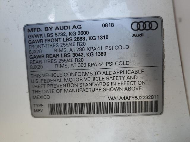 2018 AUDI SQ5 PREMIU WA1A4AFY6J2232811  66022194