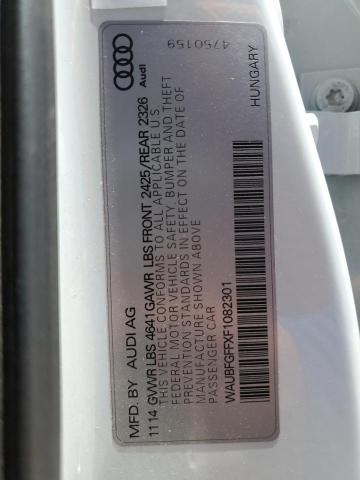 2015 AUDI S3 PREMIUM - WAUBFGFFXF1082301