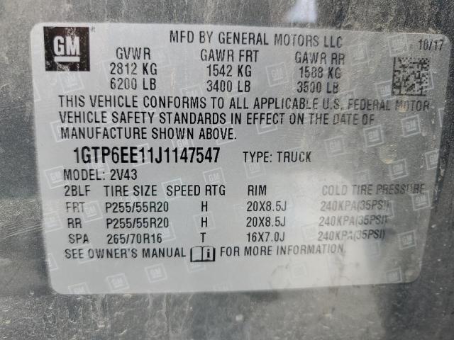 2018 GMC CANYON DEN 1GTP6EE11J1147547