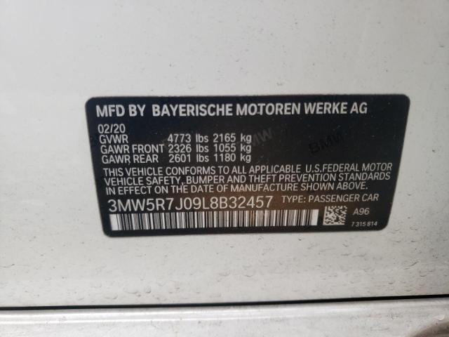 VIN 3MW5R7J09L8B32457 2020 BMW 3 SERIES no.12