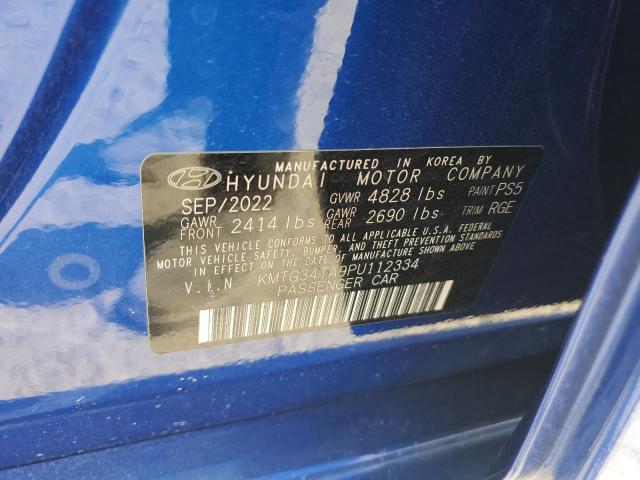2023 GENESIS G70 BASE - KMTG34TA9PU112334