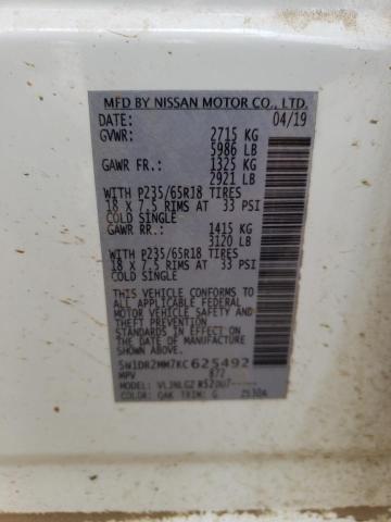 2019 NISSAN PATHFINDER - 5N1DR2MM7KC625492