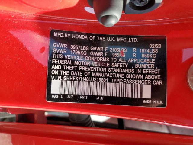 2020 HONDA CIVIC SPOR - SHHFK7H48LU219801