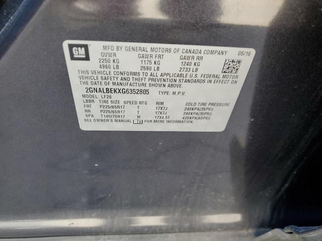 2016 CHEVROLET EQUINOX LS - 2GNALBEKXG6352805