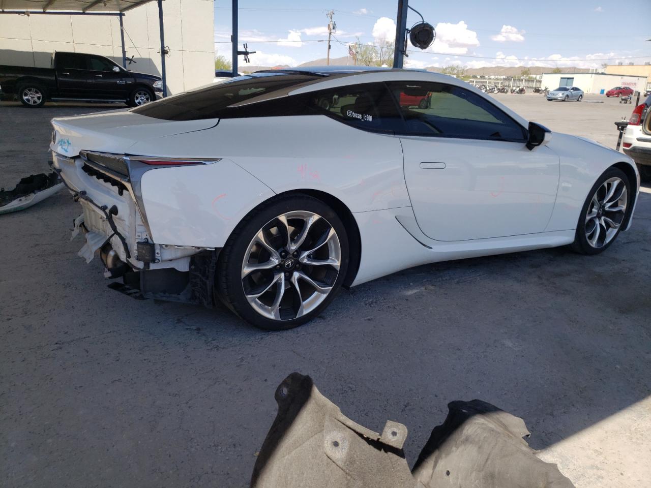 LEXUS LC 500 2018 white  gas JTHHP5AY6JA001261 photo #4