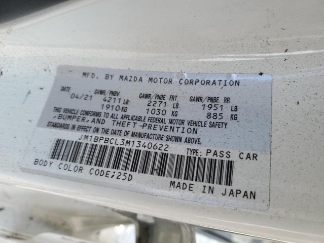 VIN JM1BPBCL3M1340622 2021 Mazda 3, Preferred no.12