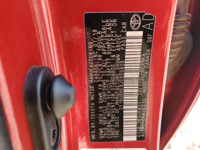 2018 TOYOTA COROLLA L - 2T1BURHE9JC055829