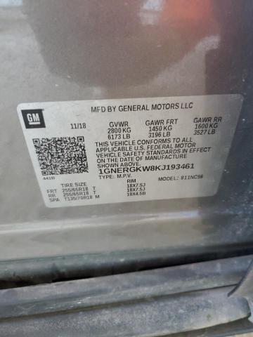 2019 CHEVROLET TRAVERSE L - 1GNERGKW8KJ193461