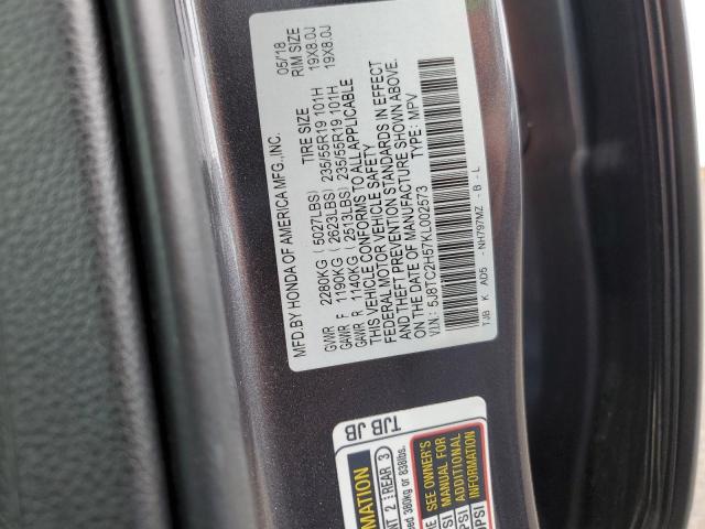 2019 ACURA RDX TECHNO - 5J8TC2H57KL002573