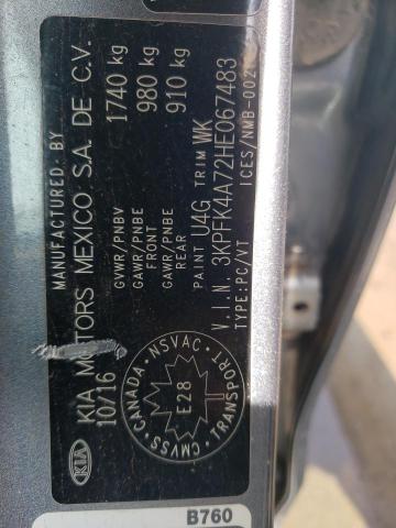 2017 KIA FORTE LX - 3KPFK4A72HE067483