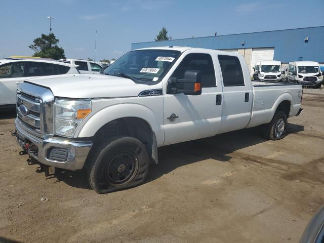 FORD F350 SUPER 2015 white crew pic diesel 1FT8W3BT6FEA78661 photo #1