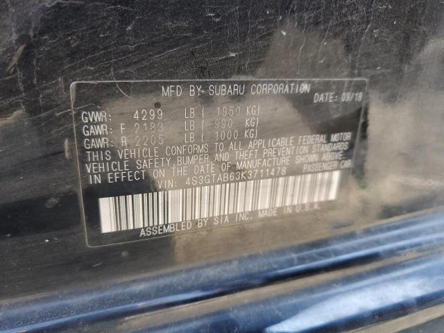 VIN 4S3GTAB63K3711478 2019 Subaru Impreza no.14