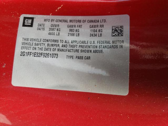 2015 CHEVROLET CAMARO LT - 2G1FF1E32F9261073