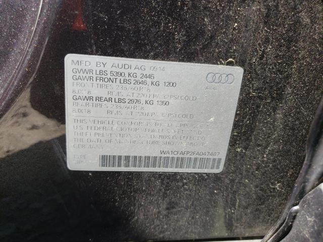 VIN WA1CFAFP2FA047467 2015 Audi Q5, Premium no.13