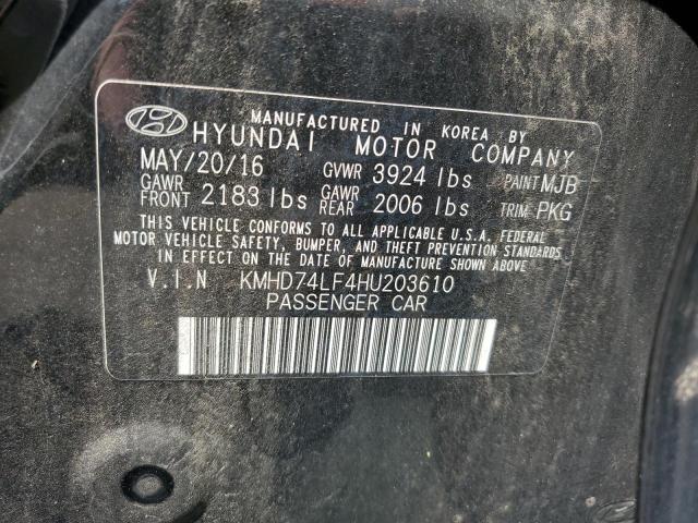 2017 HYUNDAI ELANTRA SE - KMHD74LF4HU203610