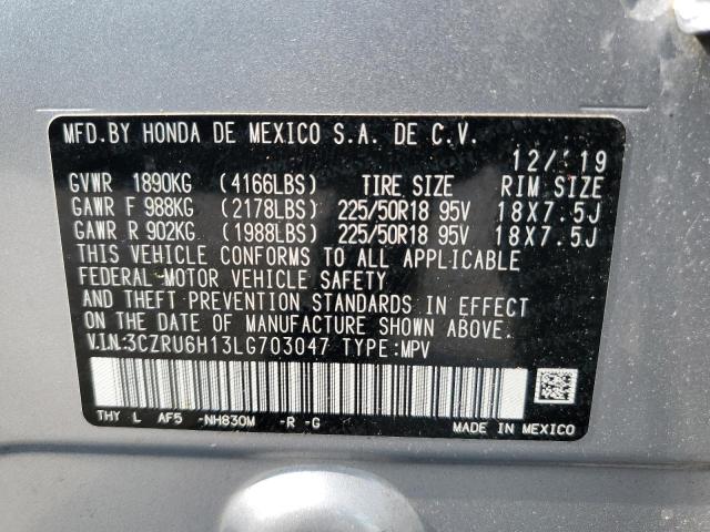 2020 HONDA HR-V 3CZRU6H13LG703047