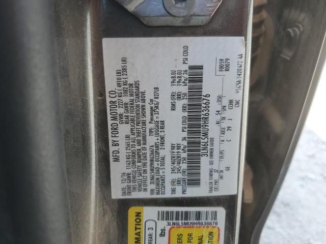 2017 LINCOLN MKZ HYBRID - 3LN6L5MU9HR636676