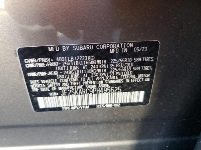 2023 SUBARU FORESTER T - JF2SKARC9PH495625