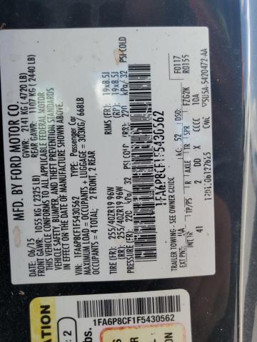 2015 FORD MUSTANG GT - 1FA6P8CF1F5430562
