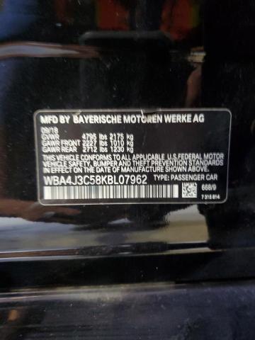 VIN WBA4J3C58KBL07962 2019 BMW 4 Series, 430XI Gran... no.12