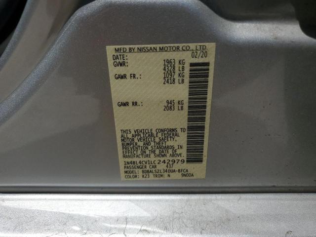 2020 NISSAN ALTIMA SR - 1N4BL4CV1LC242979