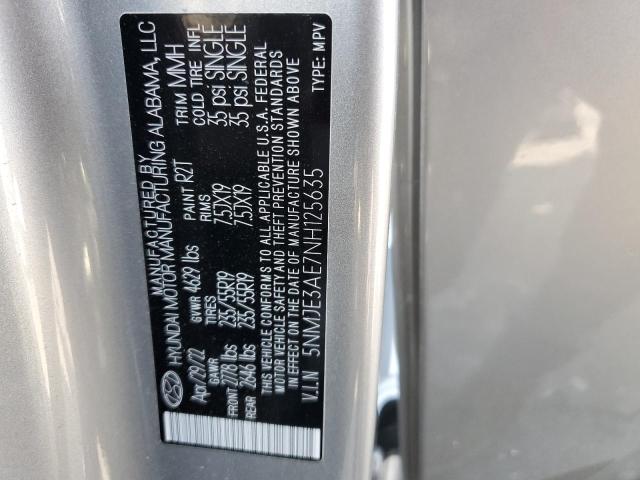 2022 HYUNDAI TUCSON LIM - 5NMJE3AE7NH125635