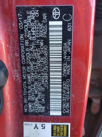 2017 TOYOTA PRIUS - JTDKBRFU5H3554890