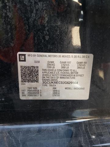 2018 CHEVROLET SILVERADO - 3GCUKREC0JG629564