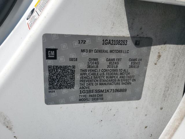 2019 CHEVROLET CRUZE LT - 1G1BE5SM1K7106869