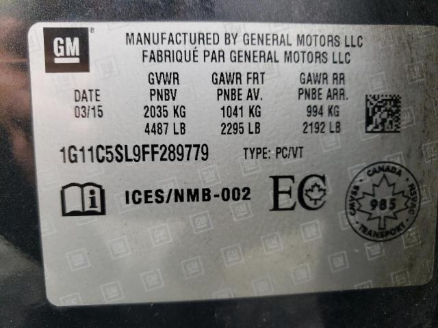 2015 CHEVROLET MALIBU 1LT - 1G11C5SL9FF289779