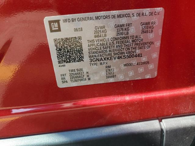 2019 CHEVROLET EQUINOX LT - 3GNAXKEV4KS500441