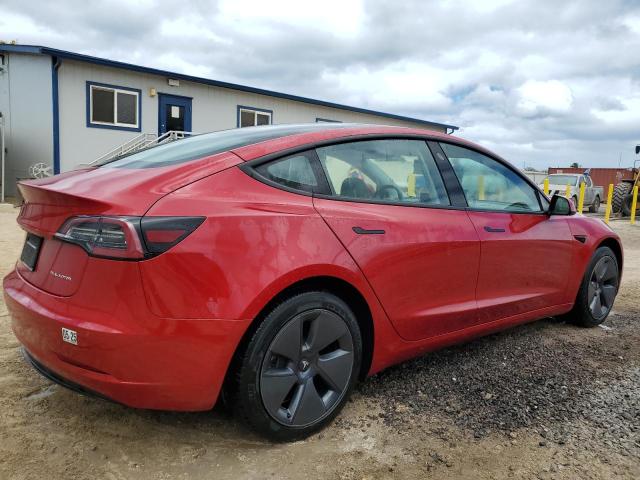 TESLA MODEL 3 2022 red  electric 5YJ3E1EB0NF251754 photo #4