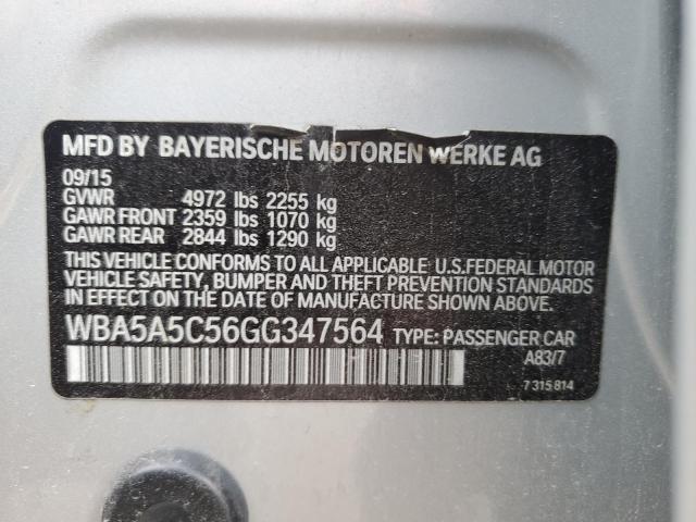 VIN WBA5A5C56GG347564 2016 BMW 5 Series, 528 I no.12